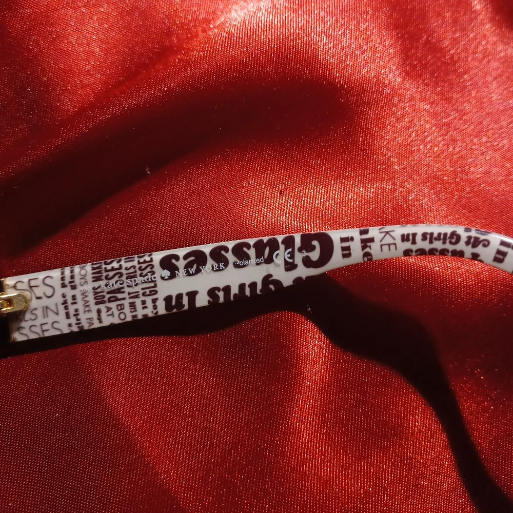 Rare Authentic Kate Spade akira Sunglasses frames glasses & wink wink hard Case - Picture 14 of 14